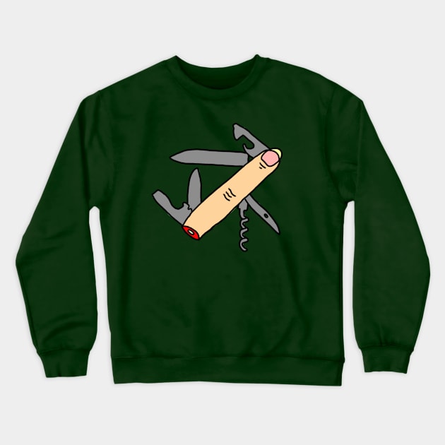 Swiss Army Hand (White Skin) Crewneck Sweatshirt by SaviorOfTheEggs